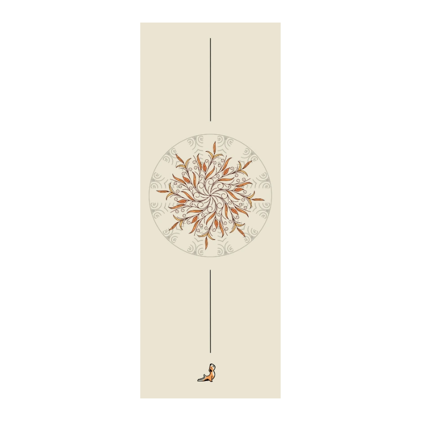 Reflect Serisi Floral 4.1 mm Doğal Kauçuk Kaydırmaz Yoga Matı