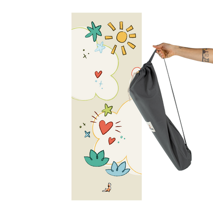 Reflect Serisi Doodles 4.1 mm Doğal Kauçuk Kaydırmaz Yoga Matı