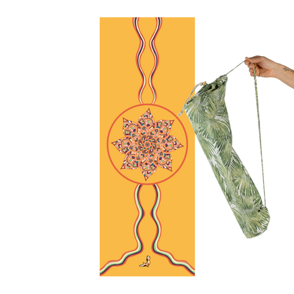 Mandala Serisi  Sacred Bloom 4.1 mm Doğal Kauçuk Kaydırmaz Yoga Matı