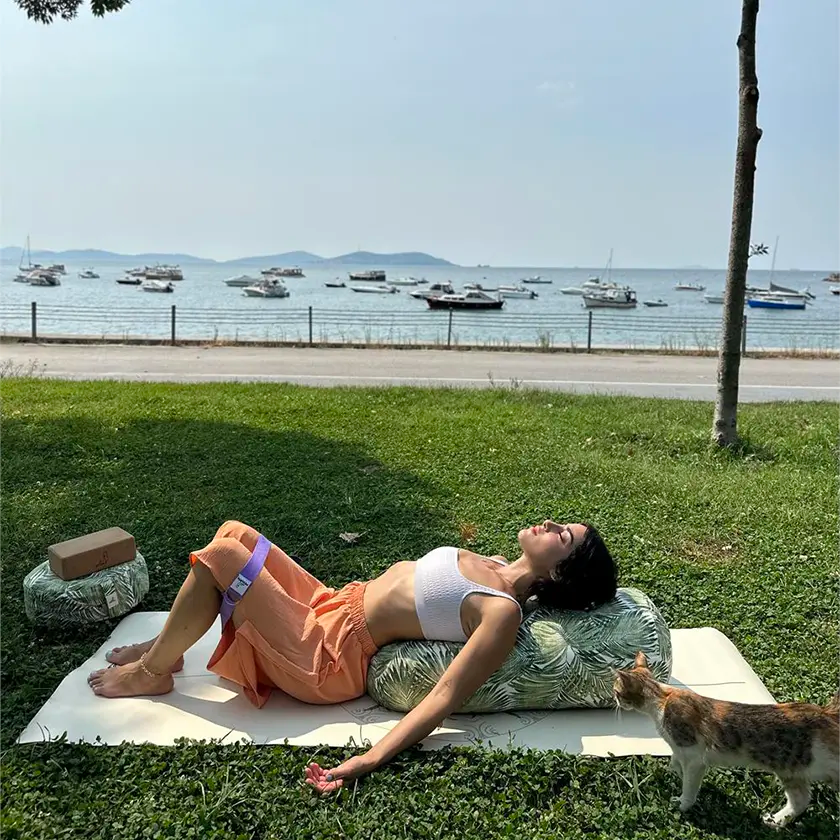 Yoga Bolster Tropikal Destek Minderi
