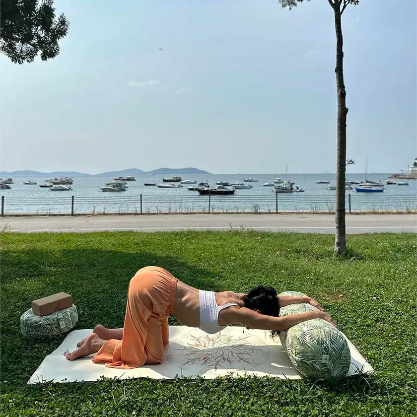 Yoga Bolster Tropikal Destek Minderi