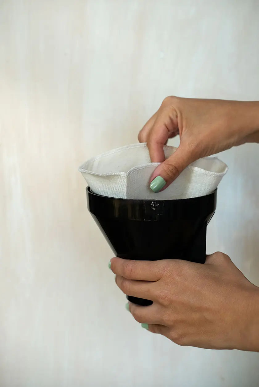 Yıkanabilir Kumaş Kahve Filtresi 5 Adet (No.4 Organik Pamuk Filtre)