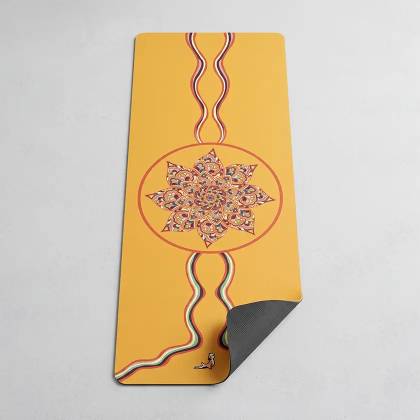 Mandala Serisi The Sacred Bloom 4.1 mm Doğal Kauçuk Kaydırmaz Yoga Matı